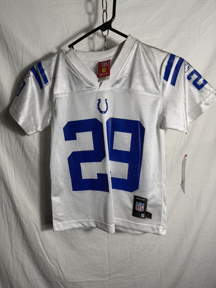 Reebok Indianapolis Colts #29 Joseph Addai White Replica Football Jersey