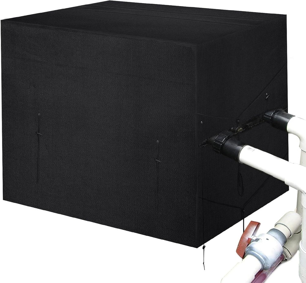 Hayward Outdoor Pool Heater Cover Winter Protection 39.7x33.8x30.7 Black
