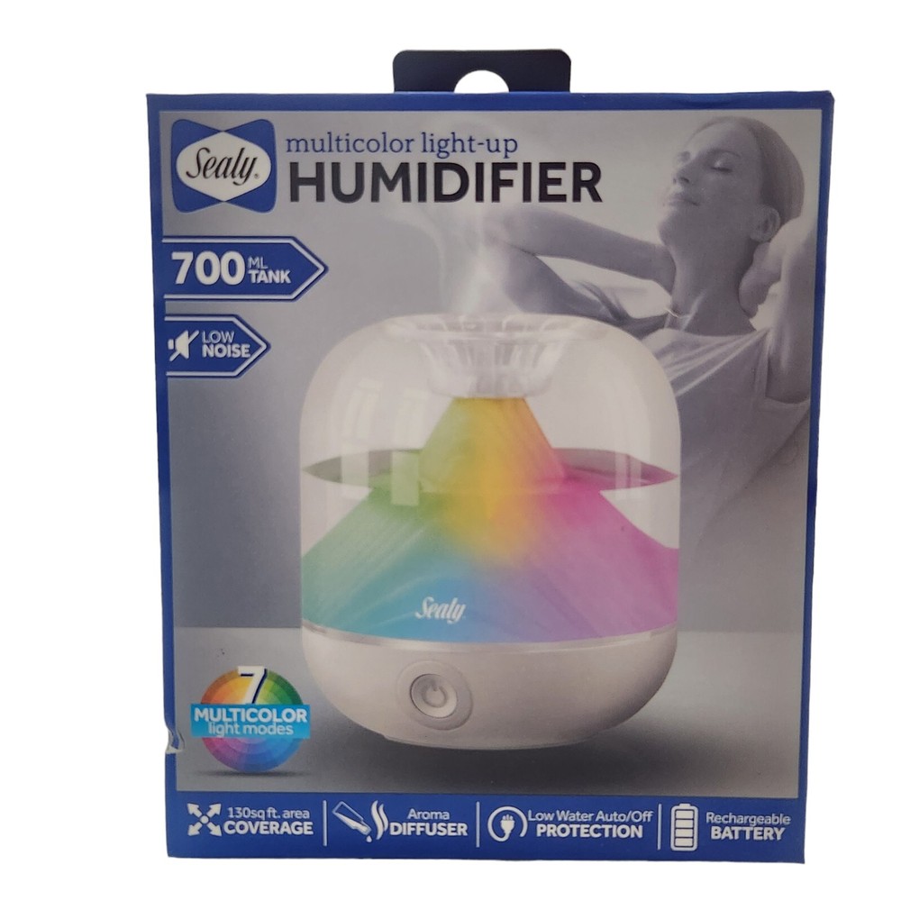 Sealy 700ml Multicolor Light-Up Aroma Diffuser Humidifier