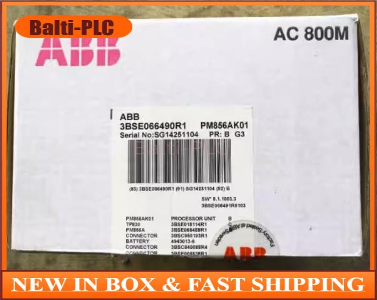 1PC New ABB 3BSE066490R1 PM856AK01 DCS AC800M Module In Box Brand US Free TAX