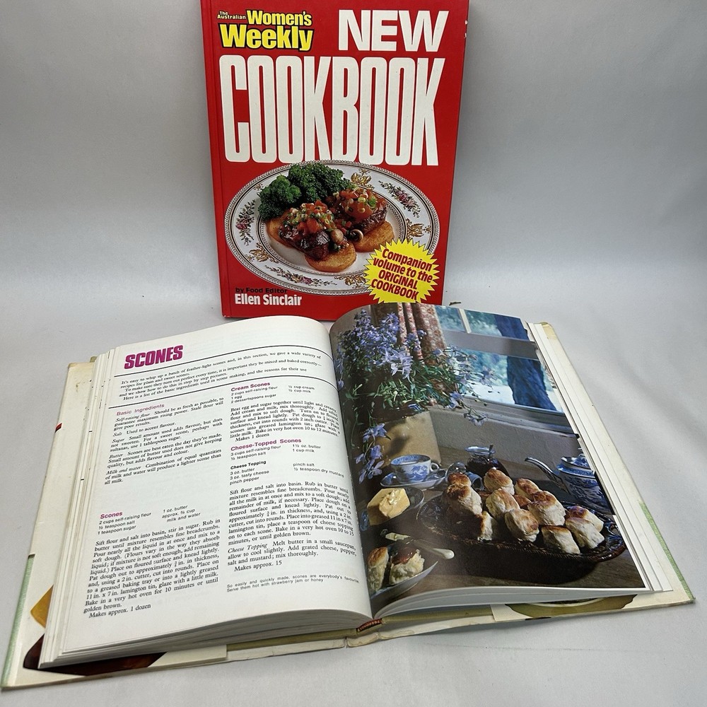 Australian Women's Weekly Original + New Cookbook Vintage Hardcover Books AWW