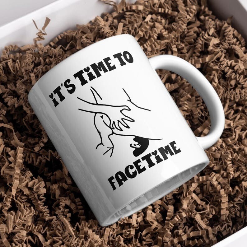 Dirty Valentine Mug with Facetime Design for Adult Humor