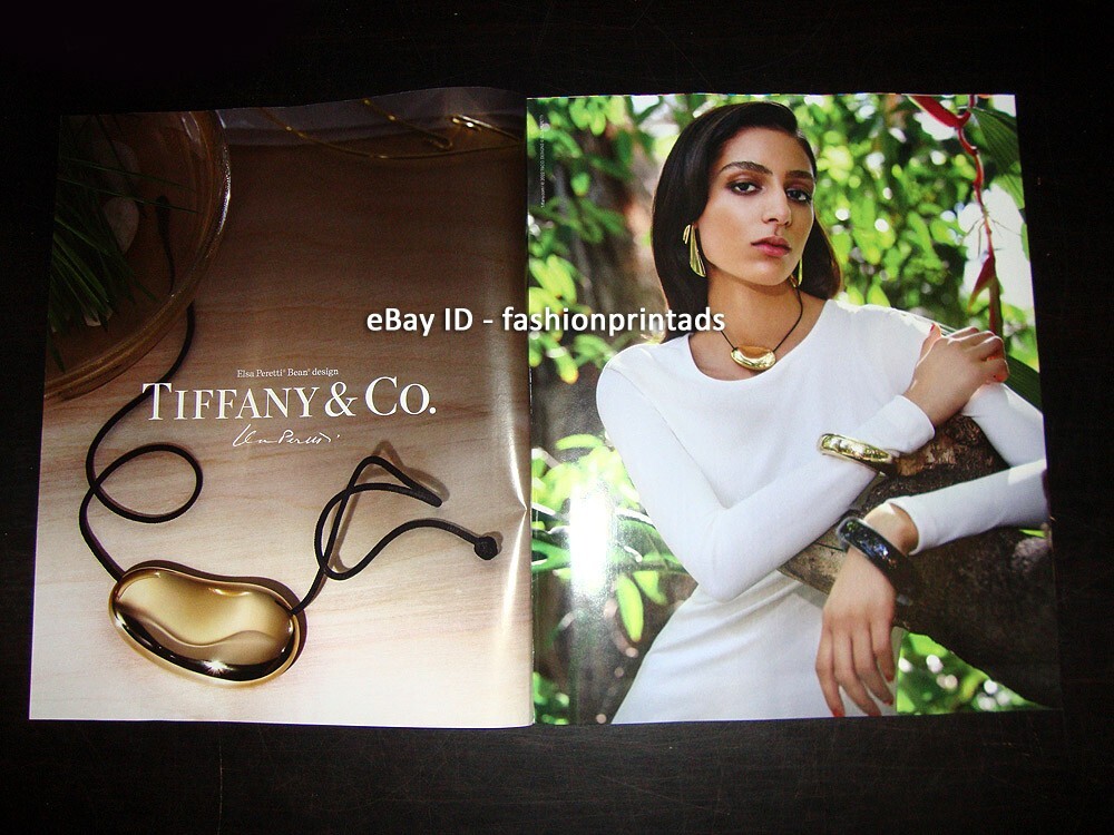 TIFFANY & CO. 4-Page Magazine PRINT AD 2022 NORA ATTAL elsa peretti BEAN