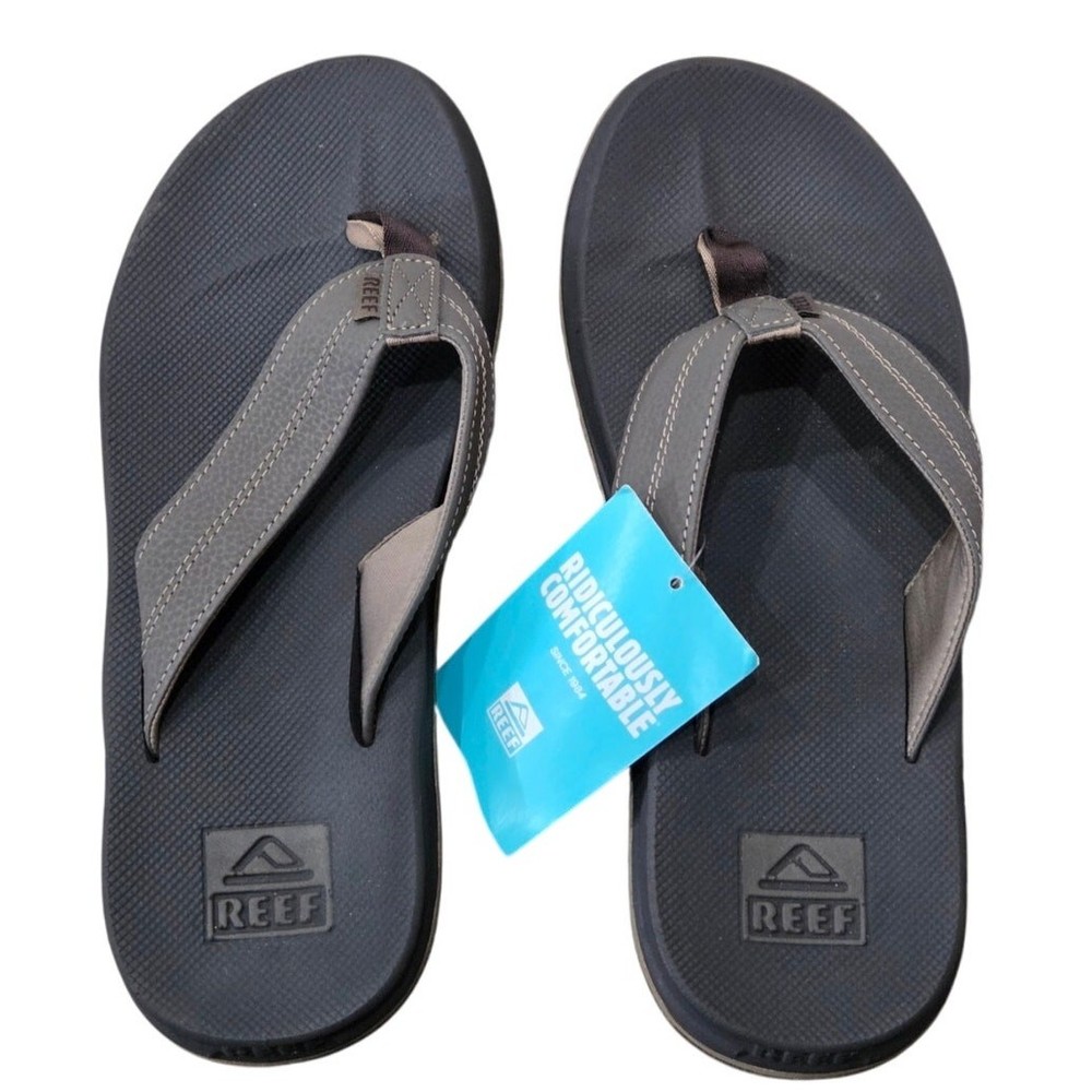 Reef Element TQT Sandals Brown Thong Flip Flop Bottle Opener Mens Size 10 - NEW