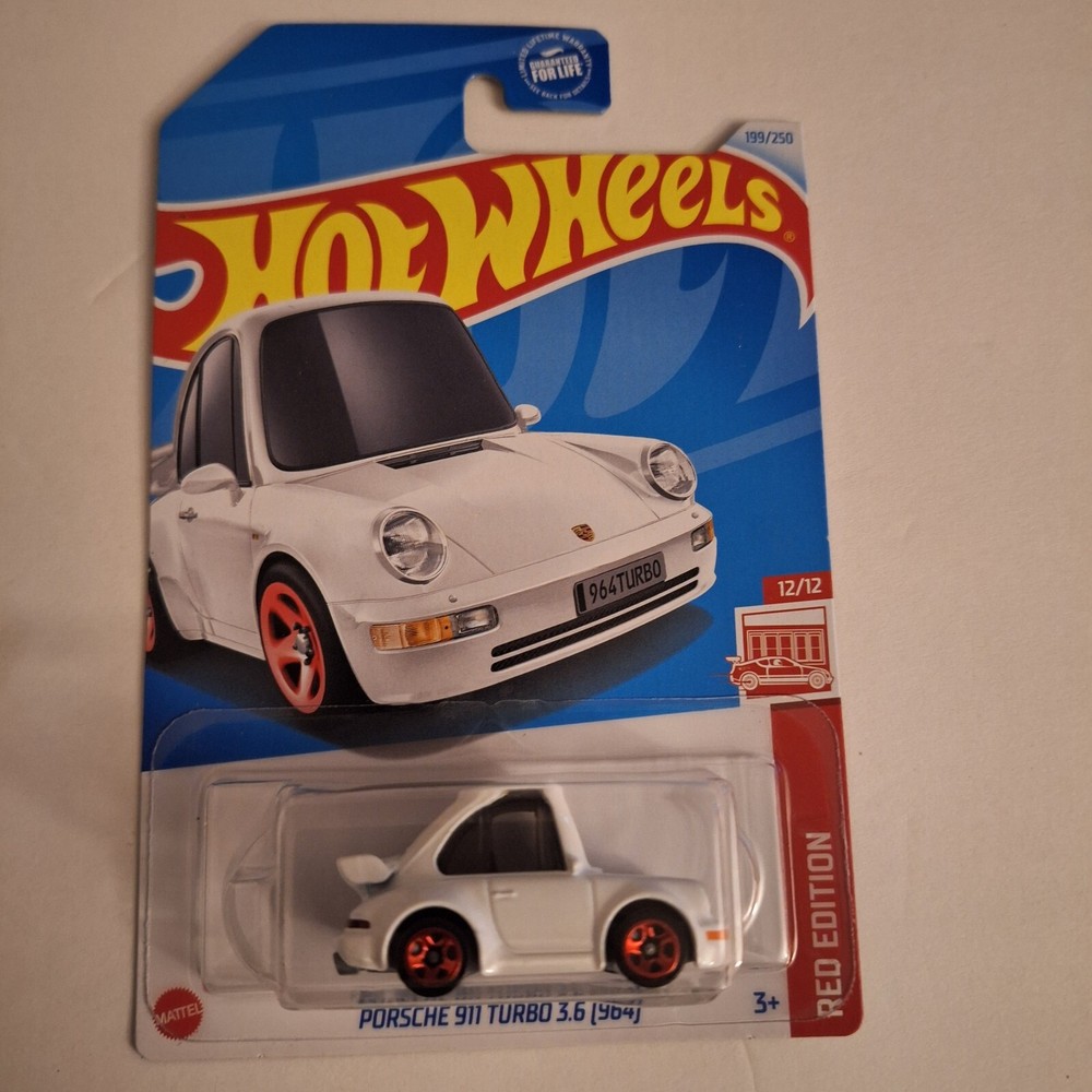 2024 Hot Wheels Target Red Tooned White Porsche 911 Turbo 3.6 (964)
