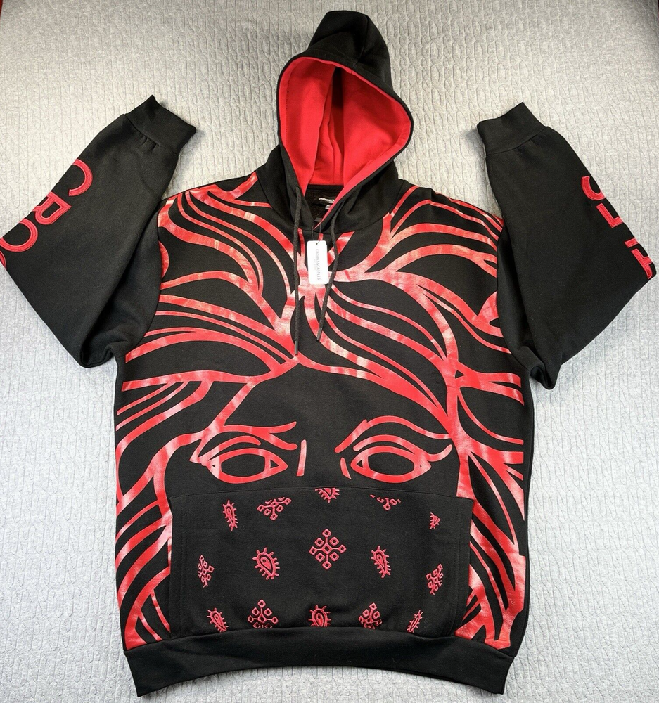 Crooks Castle Bandito New With Tags heavy weight hoodie sweater (2XL) drawstring