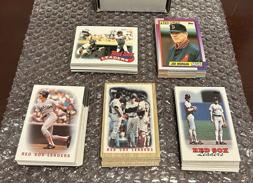 1986 1987 1988 1989 1990 Topps Complete Team Sets: Boston Red Sox Clemens Boggs