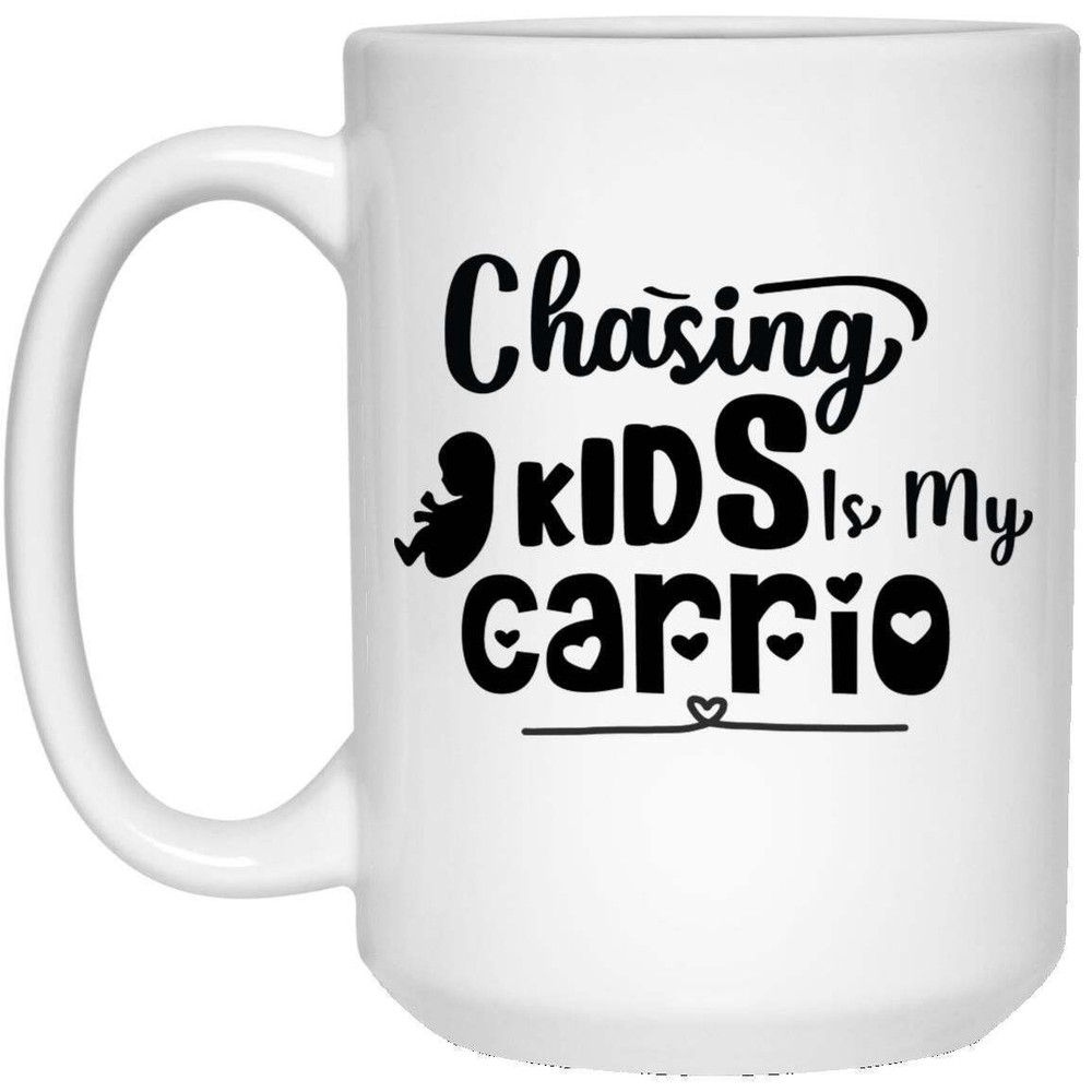 Funny Novelty Coffee Mug - Chasing Kids Is My Cardio Ceramic Cup