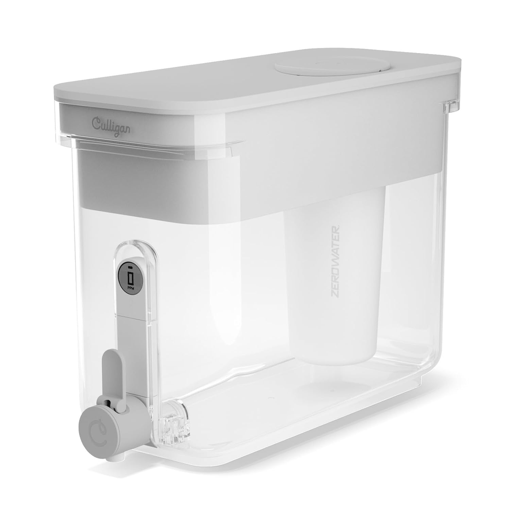 with Zerowater Technology 32-Cup Water Filter Dispenser – Includes 5-Stage Advan