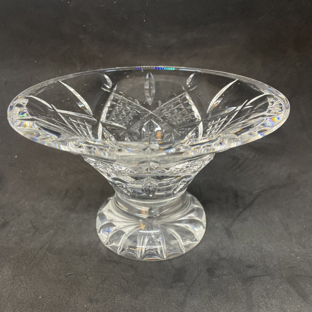 Waterford Ardmore 6 Inch Crystal Footed Candy Bowl with Acid Mark