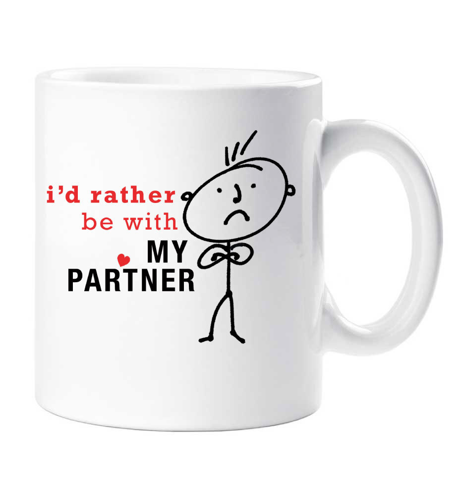 Couple Mug I'd Rather Be With You Valentines Gift  