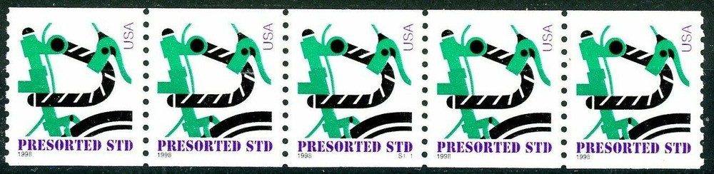 Bicycle Handlebars W/A PRESORTED STD Type MNH PNC5 Scott's 3229 Plate S111