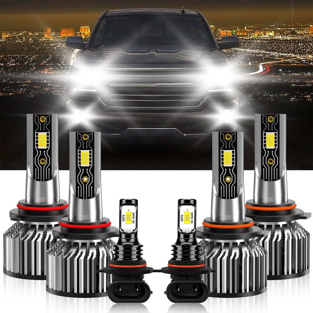 LED Headlight Bulbs Fog Light  For Chevrolet Silverado 1500 HD Classic 2007-2007