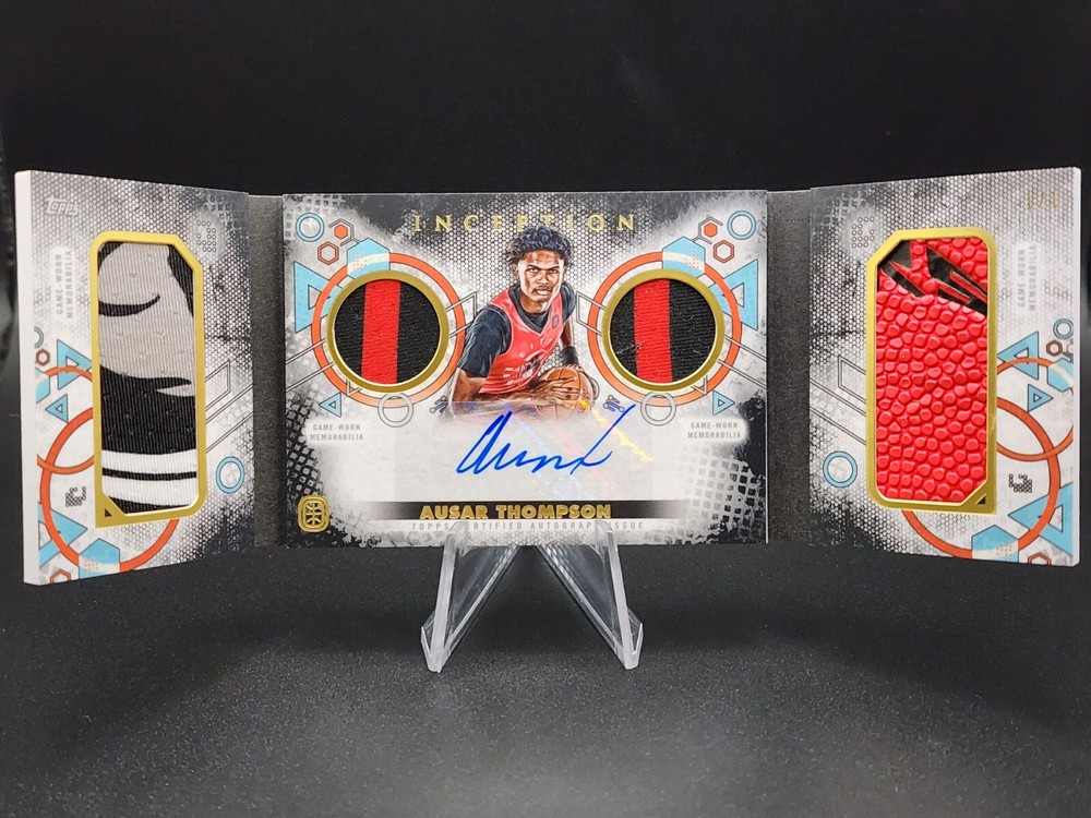 Ausar Thompson 2022 TOPPS INCEPTION OTE GAMEDAY GEAR AUTOGRAPH RELIC BOOK CARDS