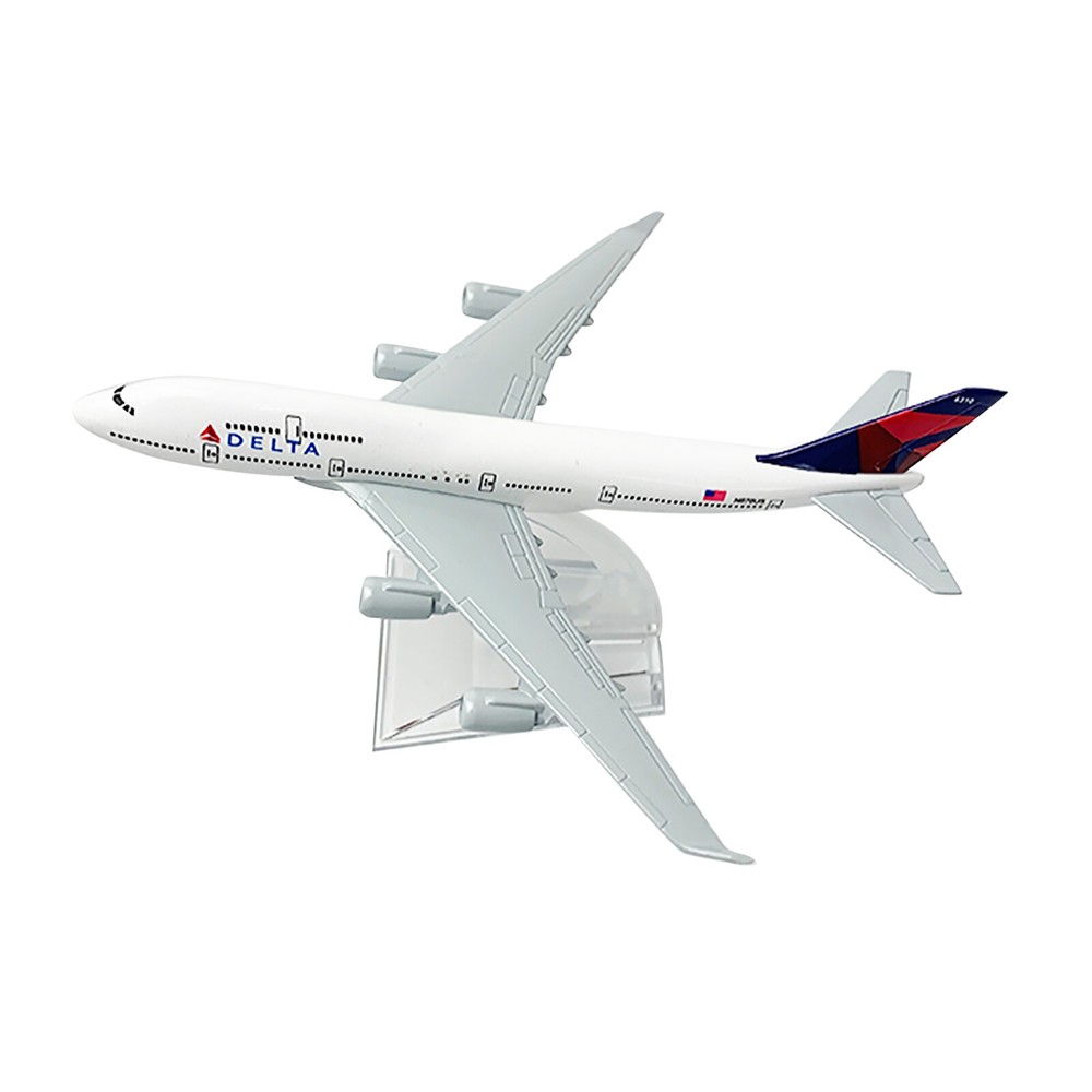 1/400 Scale 16cm Delta B747 Alloy Plane Model  Alloy Diecast Plane Model Decor