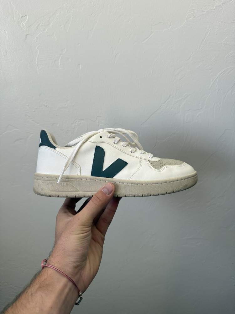 Veja T3 Leather Sneakers for Women US 8.5 EU 40 White Sustainable Fashion