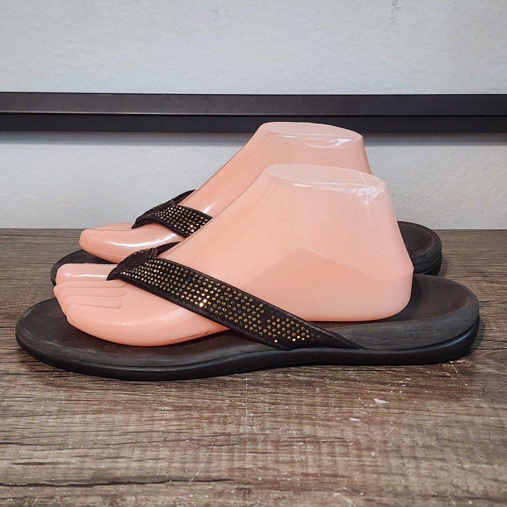 Vionic Tide Womens Brown Sandals Size 10 Comfort Arch Support