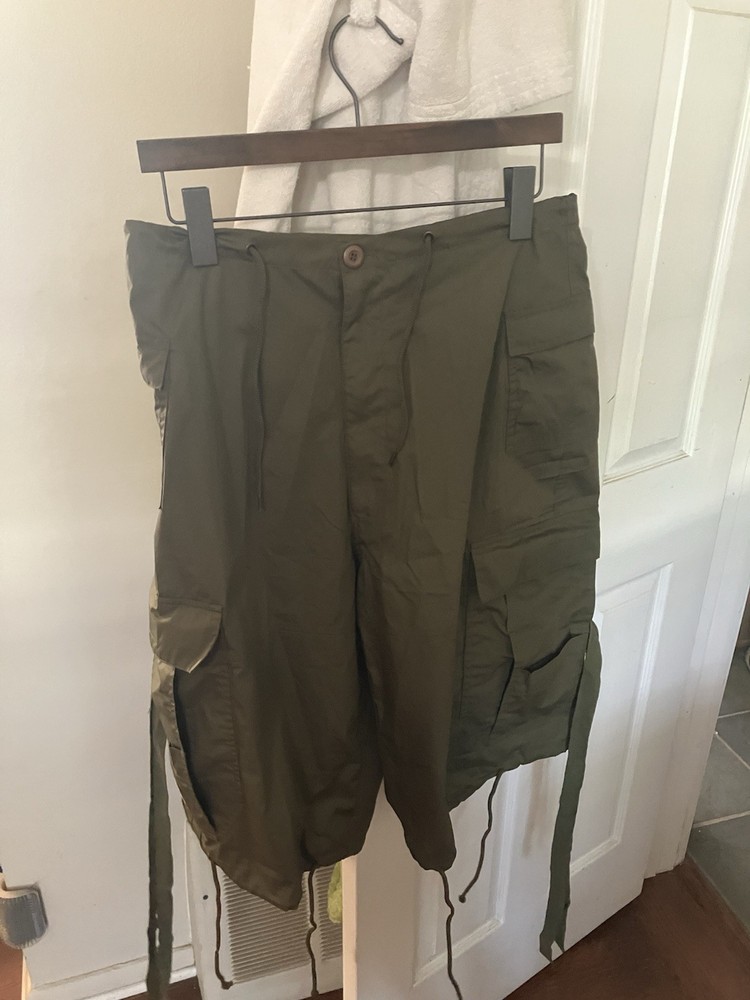 Vintage UFO Rave Shorts Wide Leg Parachute Pants Size S 28-30