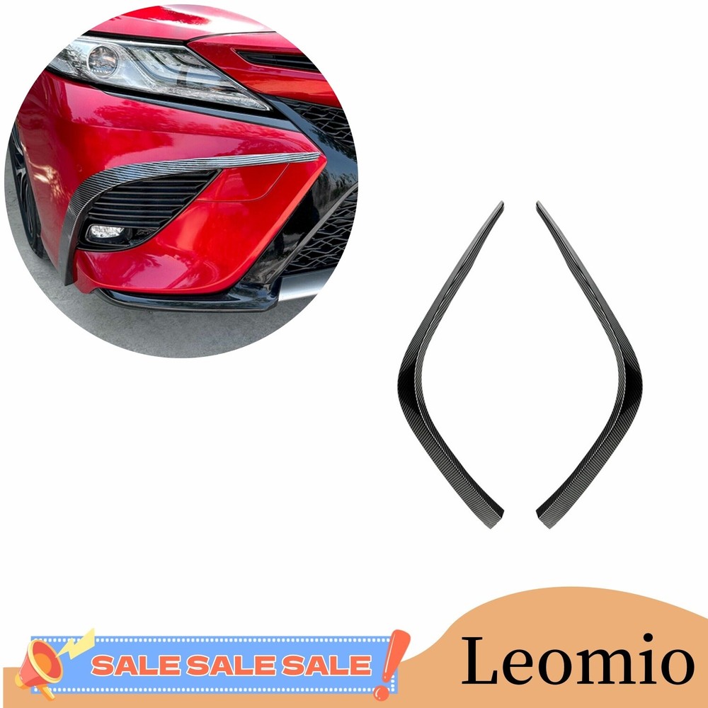 Carbon Fiber Look Front Bumper Side Air Vent Trim For Toyota Camry SE 18-20 ABS