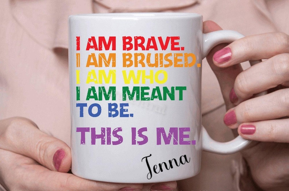 Gay Pride Mug Personalised This Is Me Coffee Tea Cup Lgbt Gift Pride 2021 Gifts