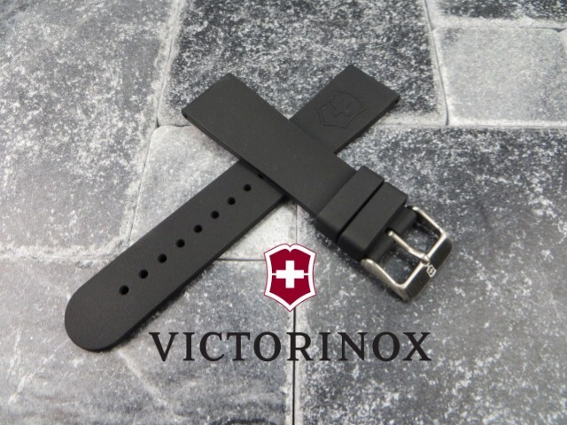 Victorinox Swiss Army Rubber Strap Black Maverick Diver Watch Band 22mm 20mm C