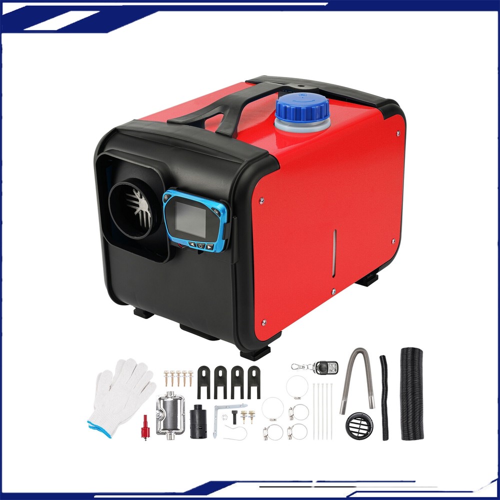 8KW Diesel Air Heater LCD Thermostat Quiet 8000W For Trucks Boat Car Trailer 12V