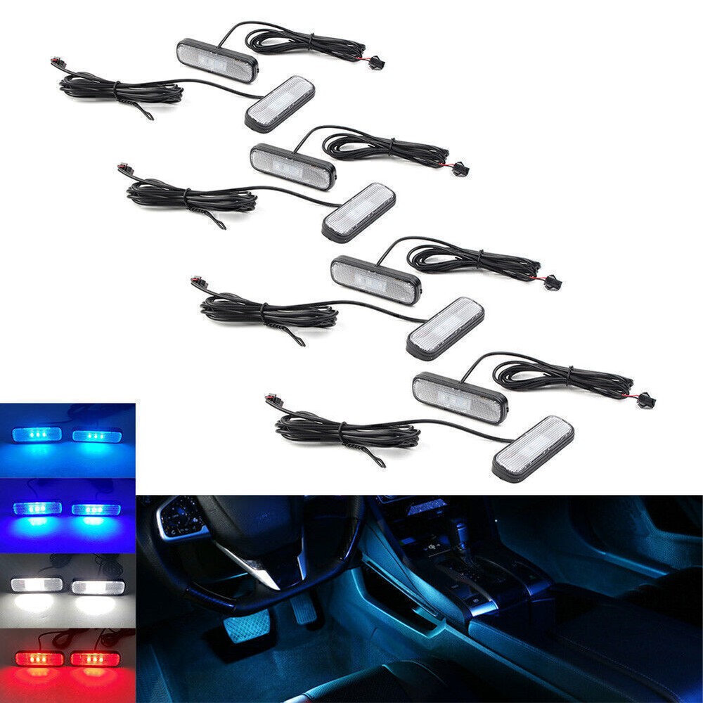 2 Pcs Car LED Interior Ambient Light Lamp For Honda Civic 2016-2021 2020 2019 18