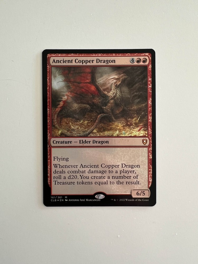 Ancient Copper Dragon - FOIL -  NM - MTG - Commander Legends: Baldur's Gate