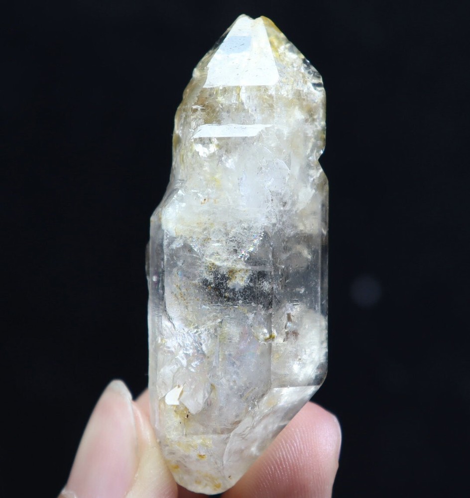 Natural Herkimer Diamond Quartz Crystal Stone Point Healing Mineral Specimen