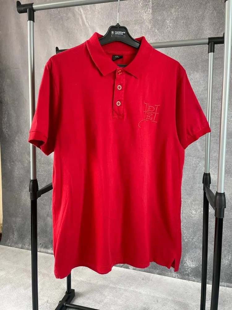Vintage Ed Hardy Men's Red Polo Shirt Size XL Retro Design