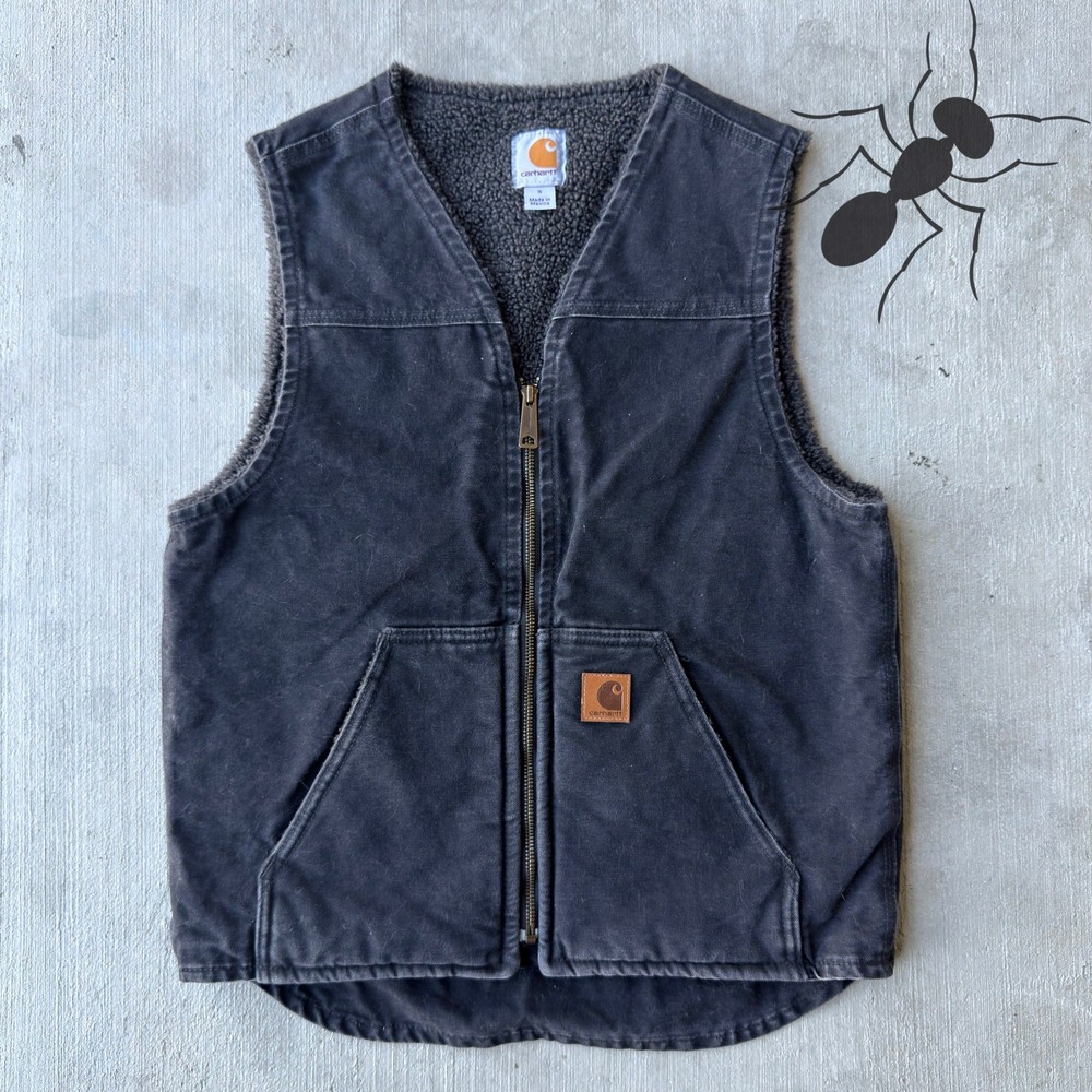 Vintage Y2K Carhartt V26 black work wear vest