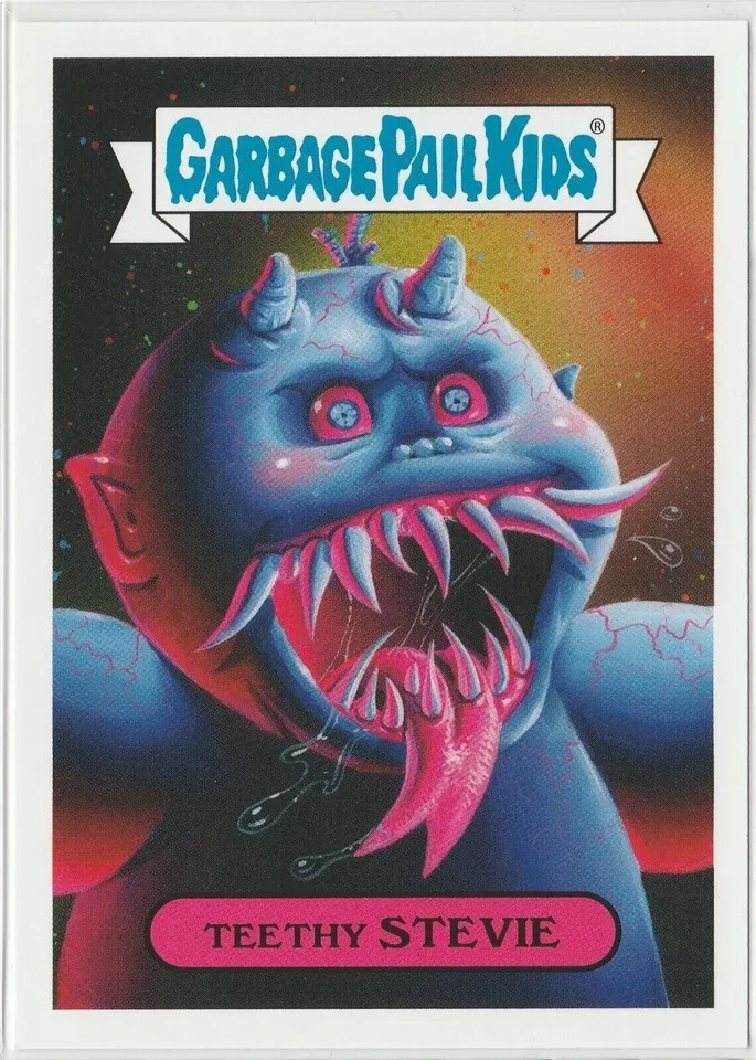 Teethy Stevie #1b Garbage Pail Kids GPK 2019 Revenge of Oh the Horror-ible
