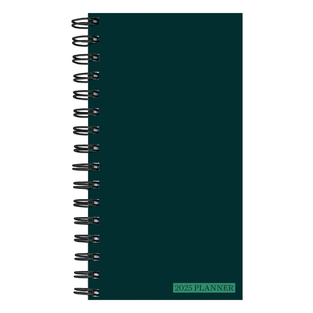 TF PUBLISHING 2025 Deep Jade Small Weekly Monthly Planner - 2-Page Large Cale...