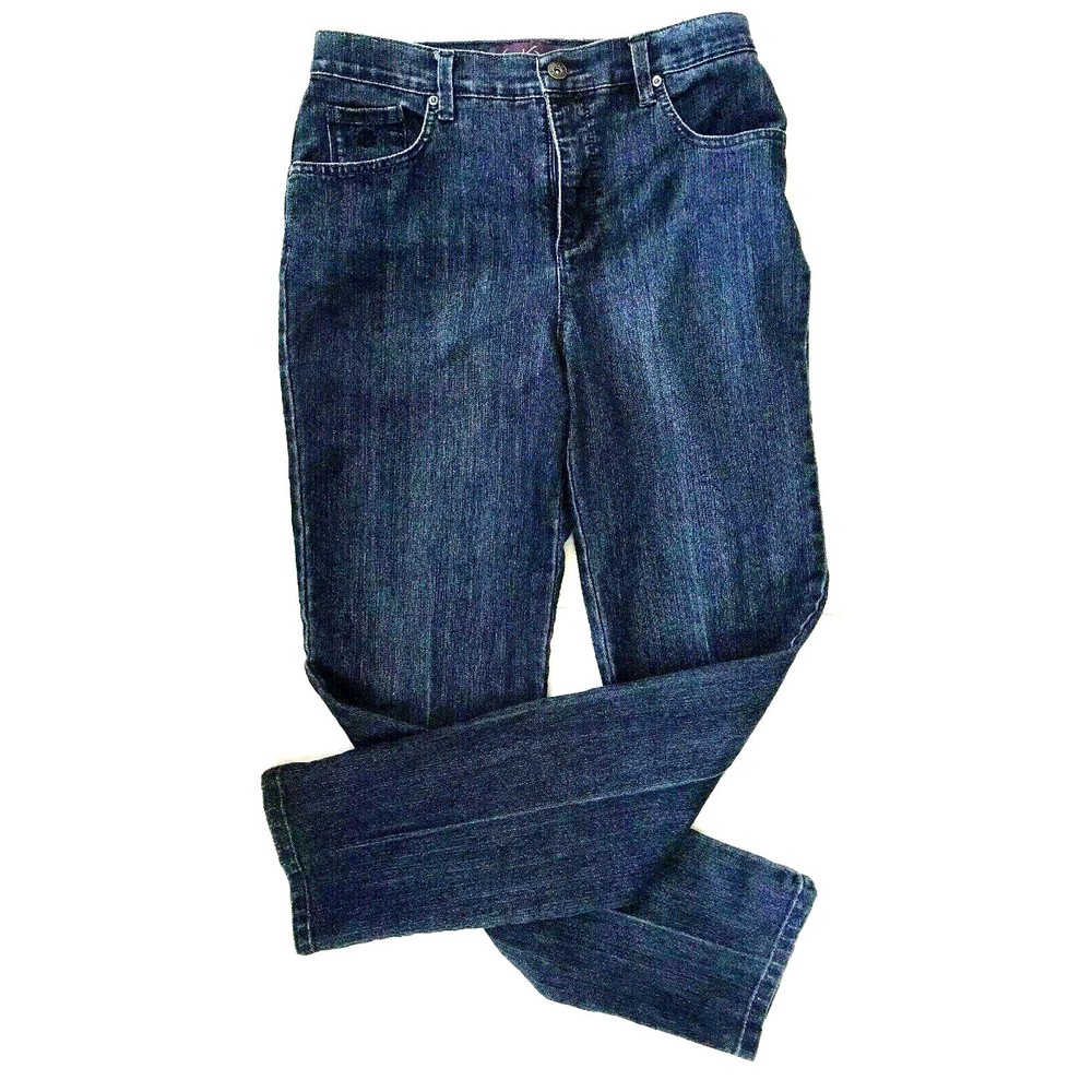 Gloria Vanderbilt Amanda Medium Blue Straight Leg Jeans Size 8 30-Inch Inseam