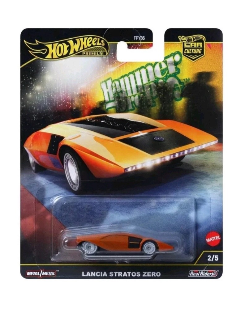 2024 Hot Wheels Car Culture Hammer Drop Lancia Stratos Zero 1/64 Diecast Presale-image