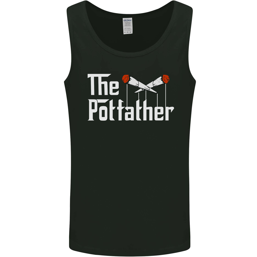 The Pot Father Funny Weed Cannabis Mens Vest Tank Top