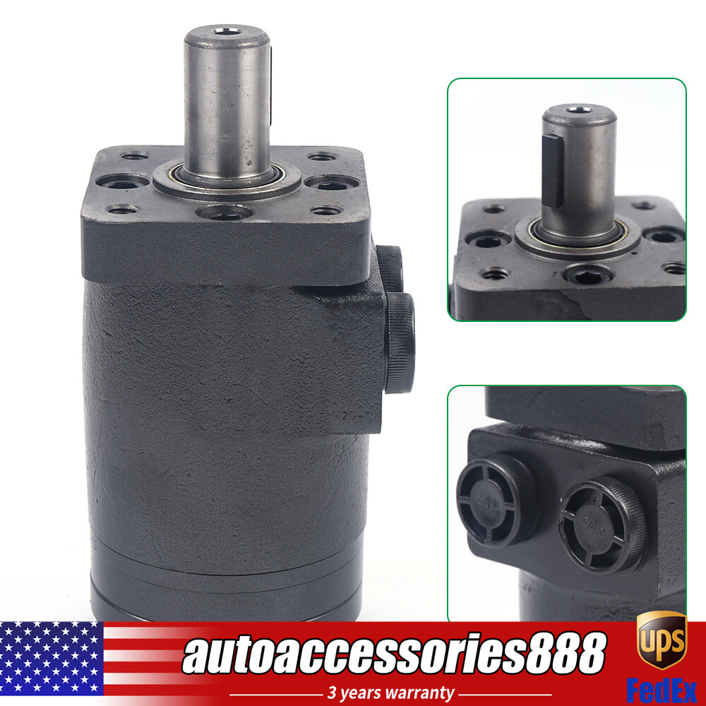Hydraulic Motor 1inch Shaft 4 Bolt 1/2 Npt For Char-Lynn 101-1003-009 Eaton