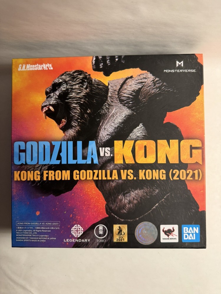 Bandai Tamashii Nations SH MonsterArts Godzilla Vs Kong 2021 Kong Figure Authentic Collectible