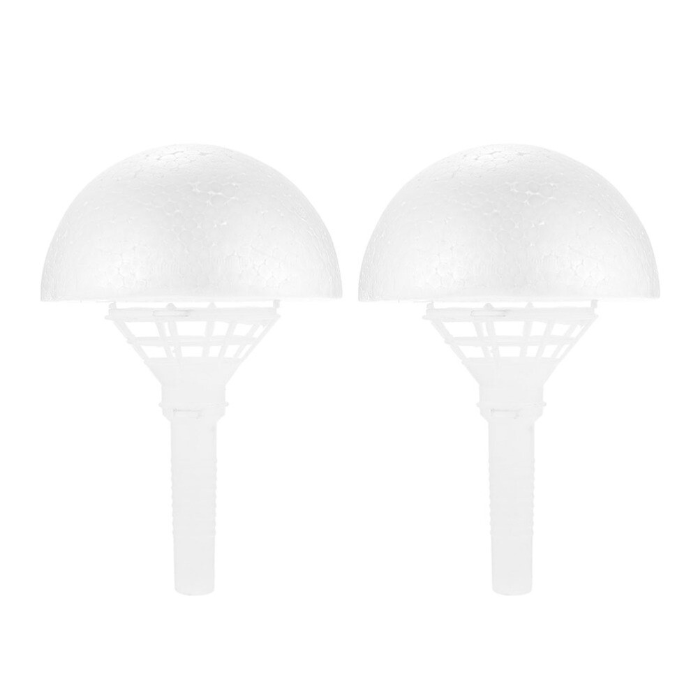 2 Sets Decor Bud Bouquet Material Foam Wedding Flower Handle Bride