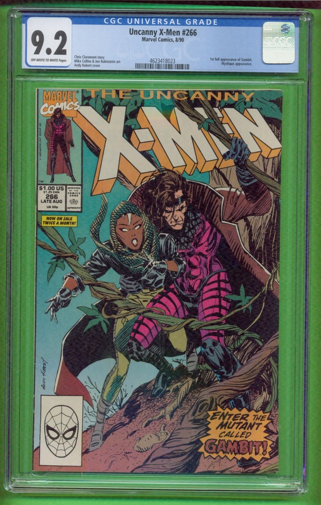 UNCANNY X-MEN #266 NM- CGC 9.2 MARVEL COMICS 1990 1st GAMBIT 25-755