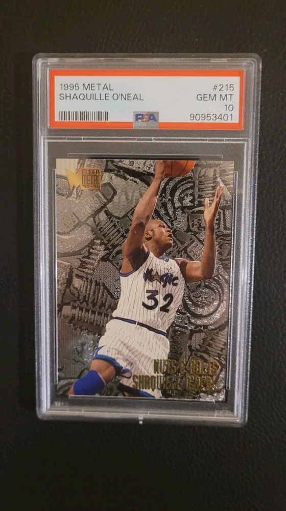 1995 Fleer Metal Shaquille O'Neal Orlando Magic PSA 10 Gem Mint HOF Card