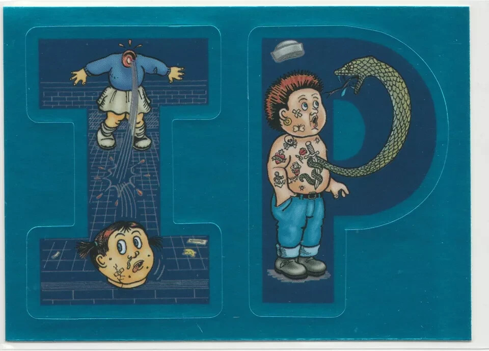 Vintage 2006 GPK Garbage Pail Kids ANS5 Series Alphabet Stickers I P