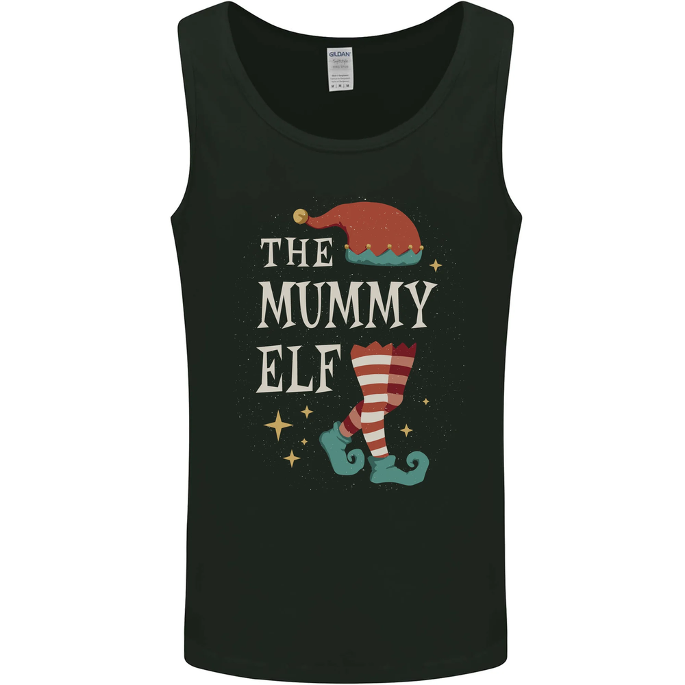 The Mummy Elf Funny Christmas Xmas Mens Vest Tank Top