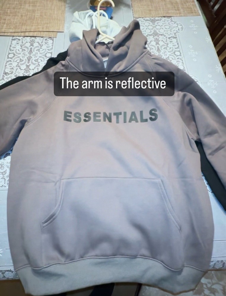 Essentials Hoodie Beige/eggshell Reflective