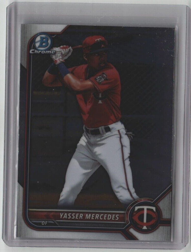 YASSER MERCEDES ROOKIE BOWMAN DRAFT CHROME BDC-11 2022 MINNESOTA TWINS FREE SHIP
