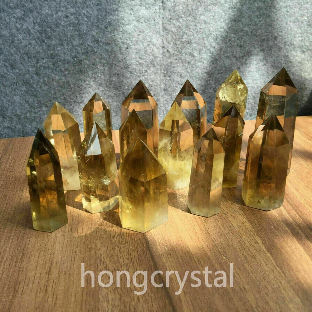 4LB Natural Smoky Citrine Quartz Obelisk Healing Wand Tower Wholesale