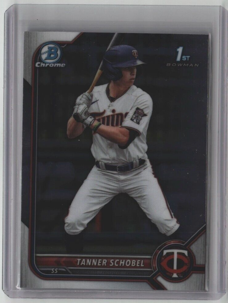 TANNER SCHOBEL ROOKIE BOWMAN CHROME 1st BDC-28 2022 MLB MINN TWINS FREE SHIPPING