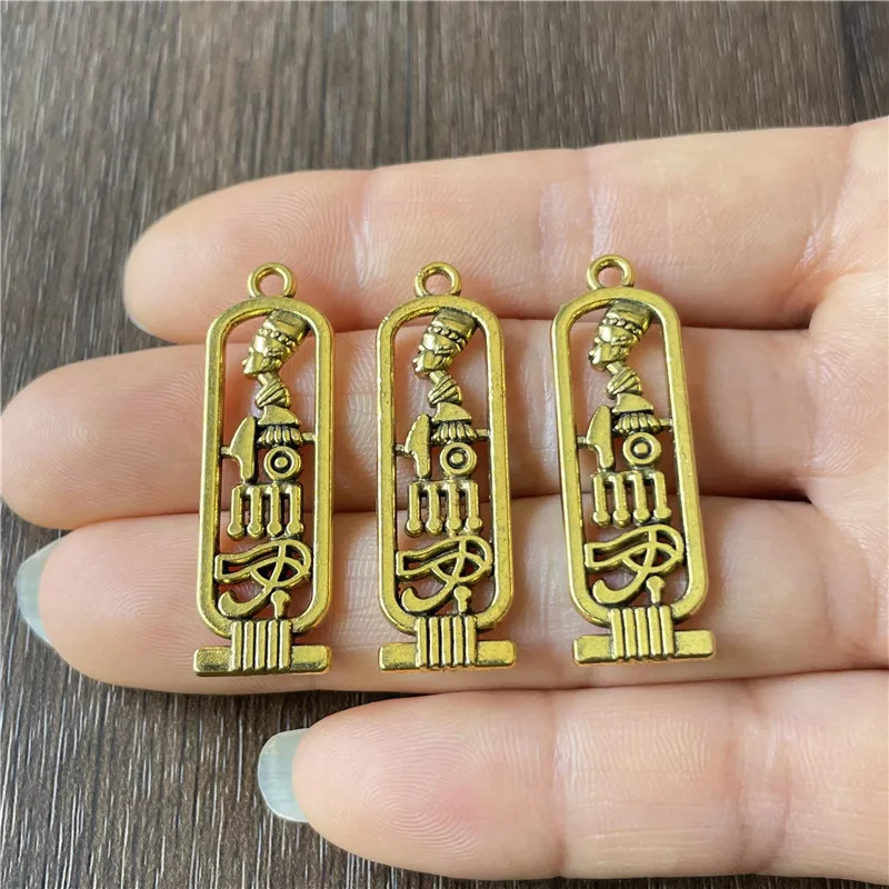 60pcs Egyptian queen nefertiti pendants DIY handmade accessories African