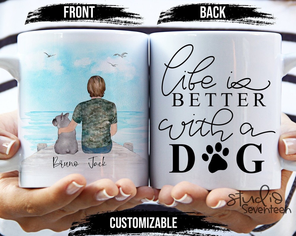Personalized Dogcoffee Mug Custom Dog Mug Gift For Dog Owner Pet Portrait Pet