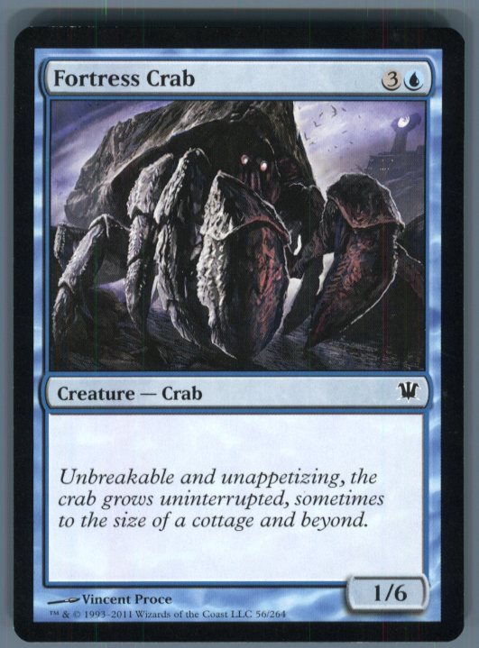 MTG Innistrad Crimson Vow Fortress Crab #56 Common Creature Card